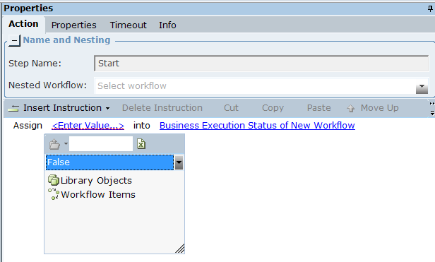 Configuring the Business Execution Status