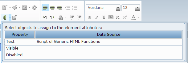 Using the Generic HTML Function